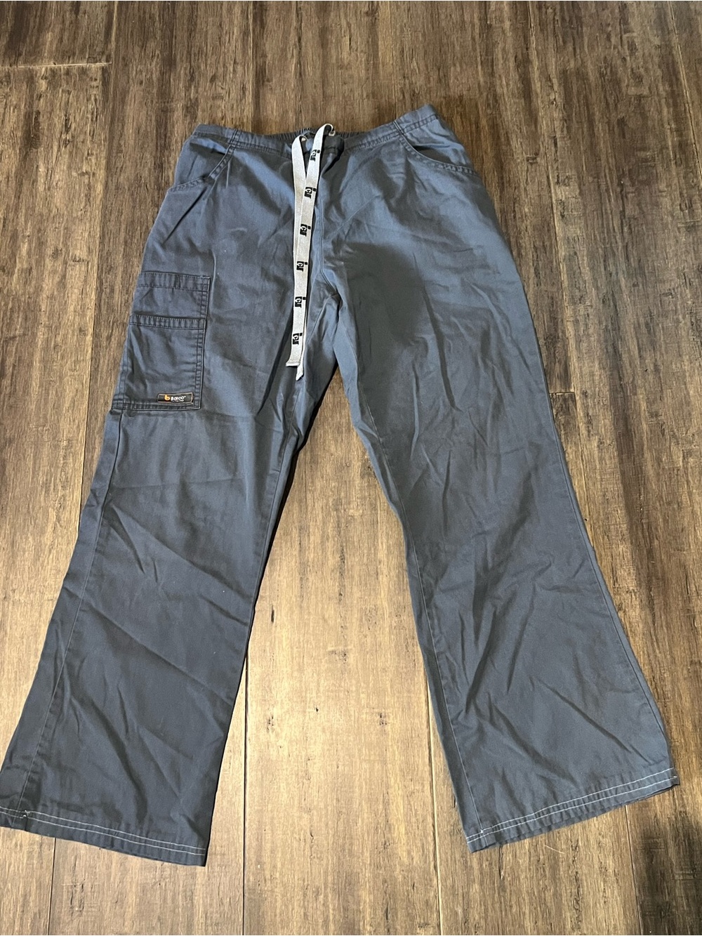 Women’s grey ICU by Barco medical scrub pants cotton poly sz XS